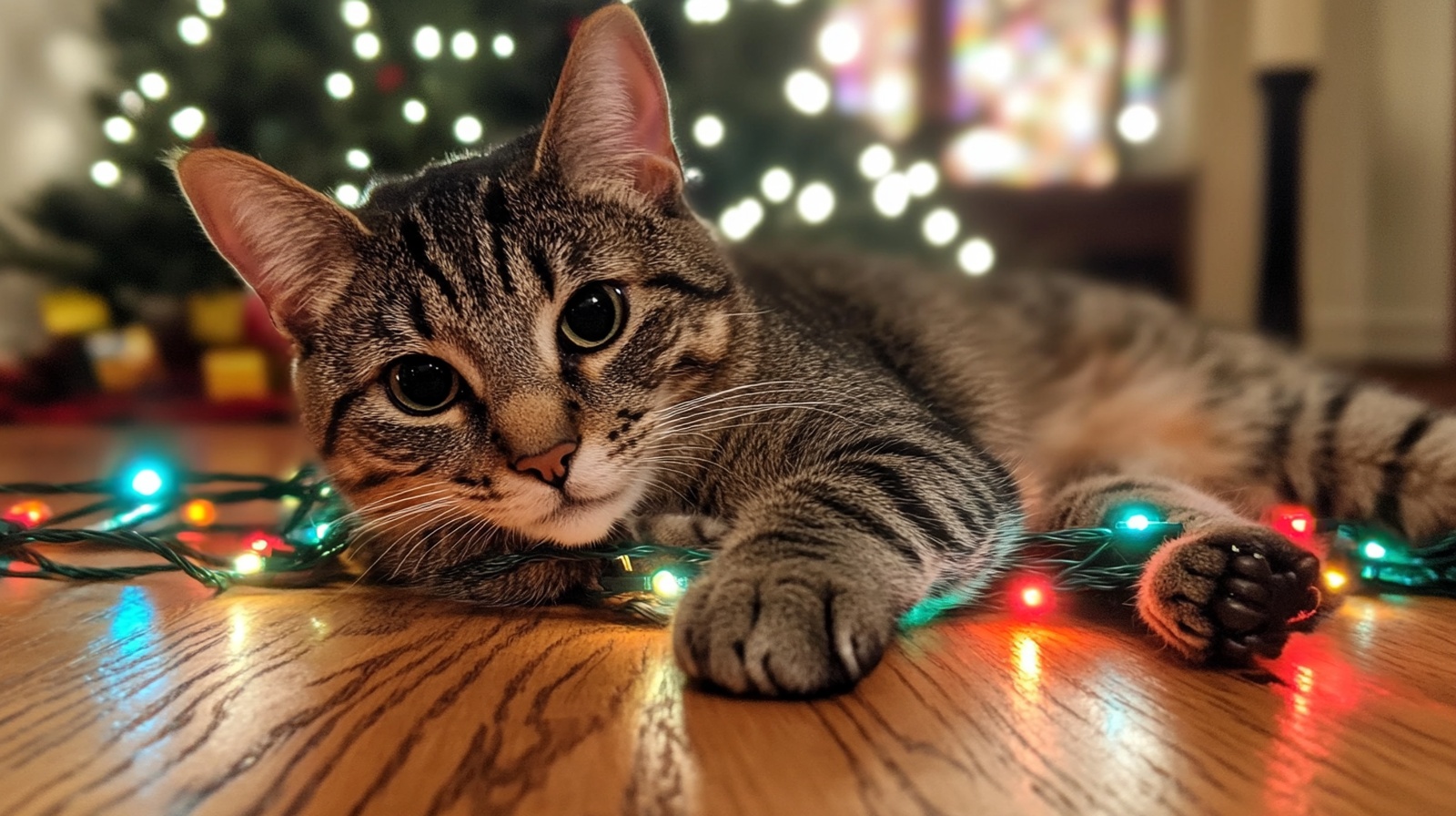 Cat Chewing On Christmas Lights (7 Easy Ways to Stop It)